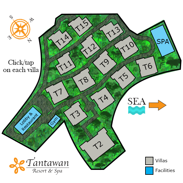 Villa Tantawan Phuket Resort Map