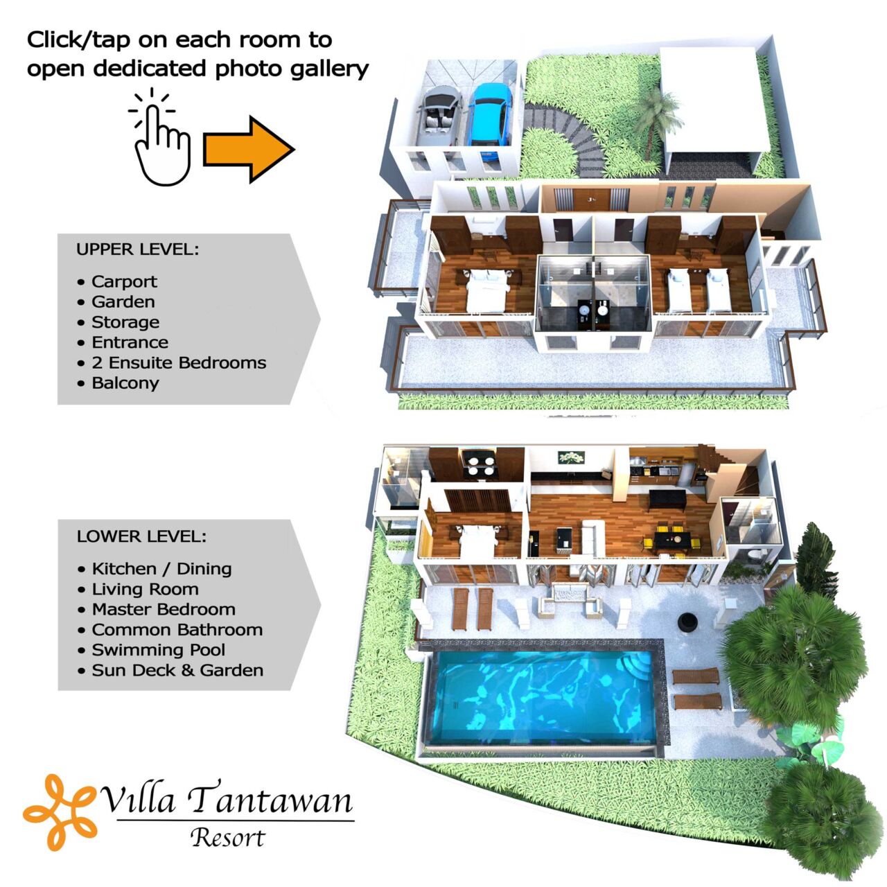 Villa V1 Interactive Floor Plan